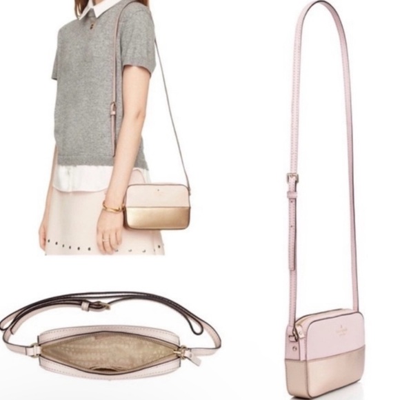 kate spade Handbags - Kate Spade Cream and Gold Crossbody Bag